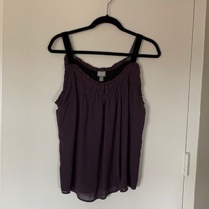 Converse One Star Purple Layered Tank Sz L